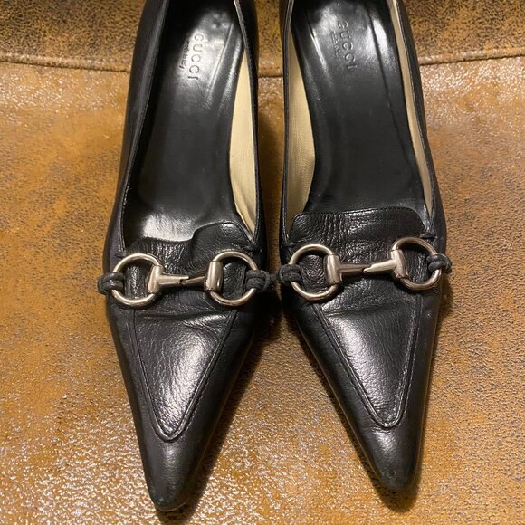 Vintage Gucci Pointy Toe Pumps Size 8 - Picture 1 of 8